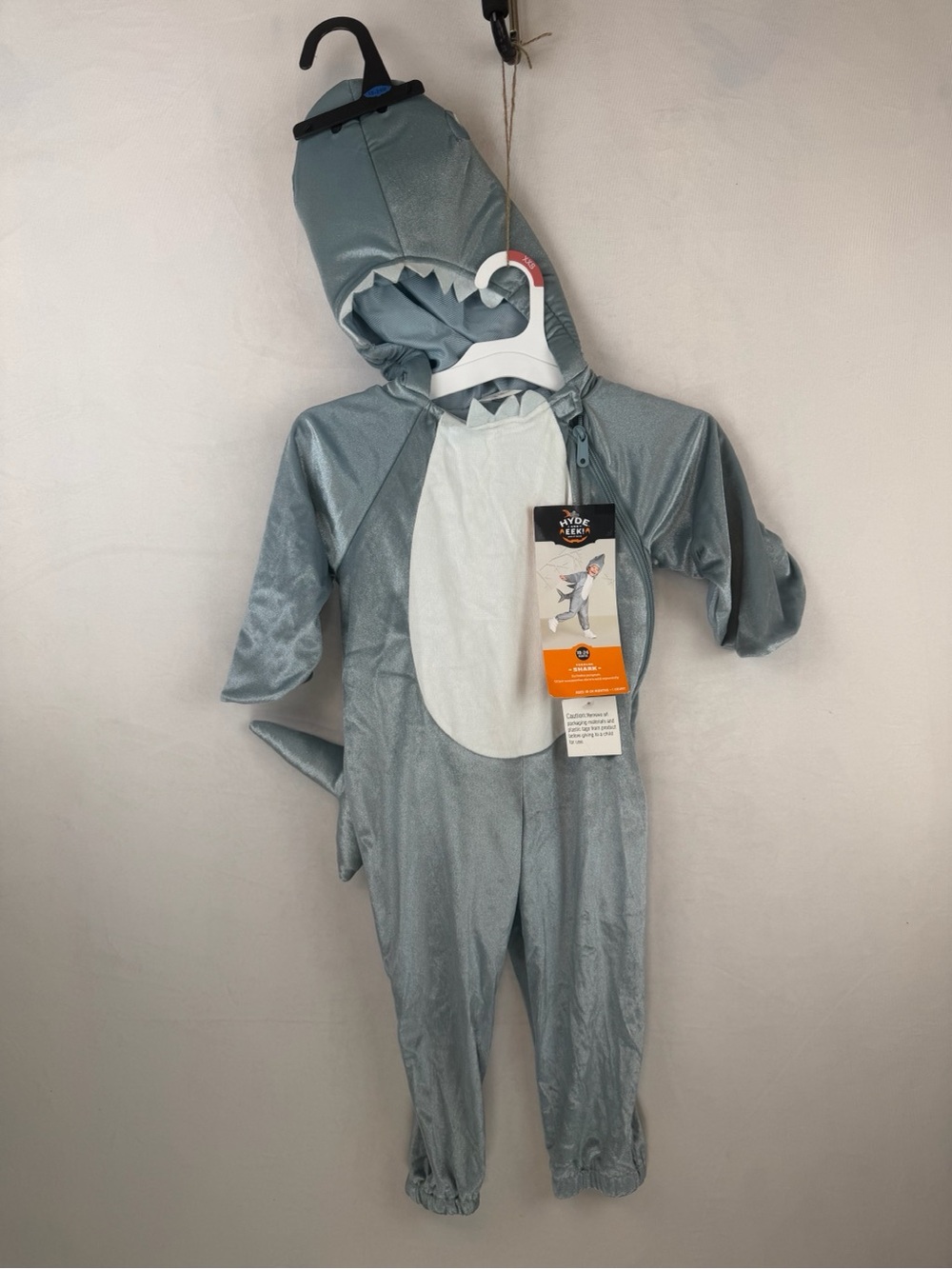 Shark Costume for Toddlers - Gray Hooded One-Piece